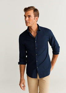 Slim Fit Pearl Buttons Shirt